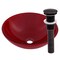 Novatto ROSSO Glass Vessel Bathroom Sink Set, Oil Rubbed Bronze TIG-8305ORB - alternate 1